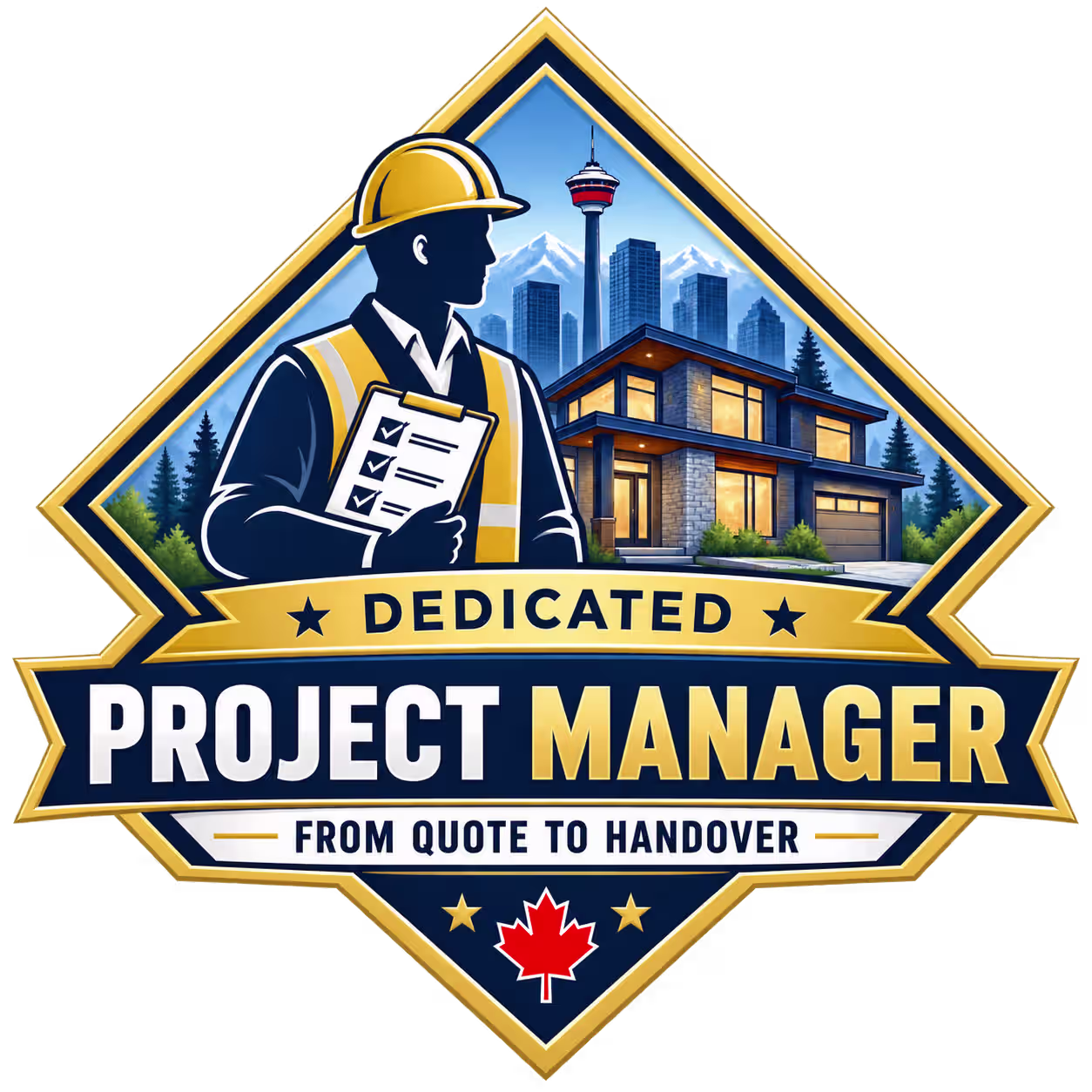 Dedicated project manager badge: from quote to handover