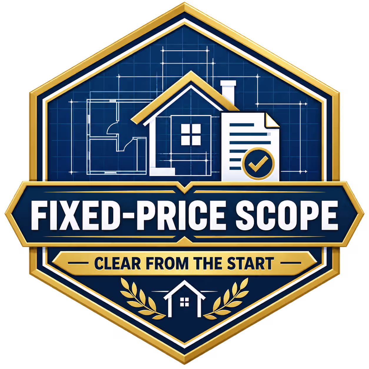 Fixed-price scope badge: clear from the start